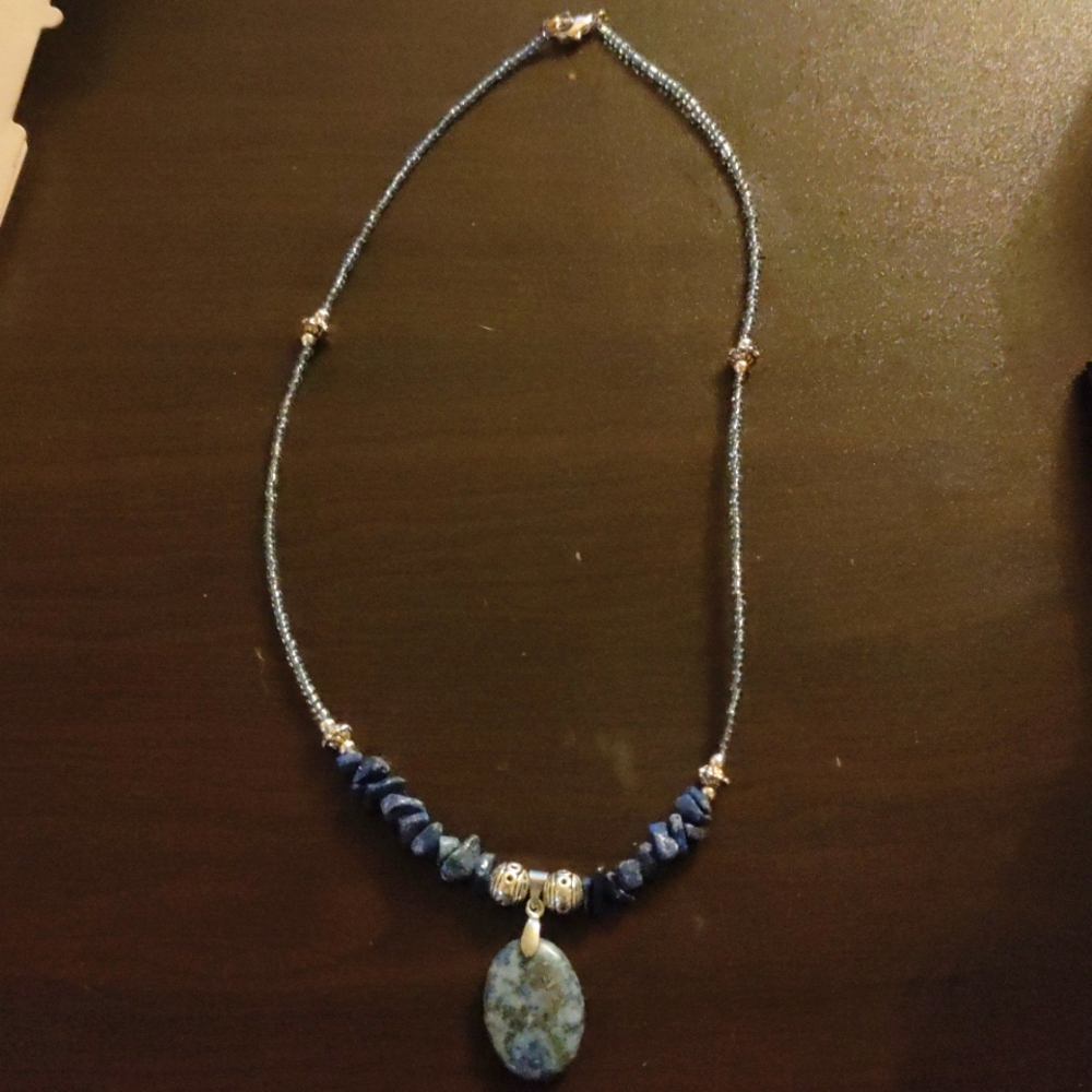 Genuine sodalite necklace